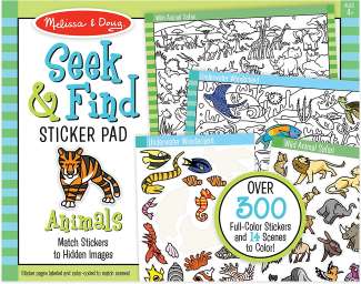 Seek and Find Sticker Pad-Animal