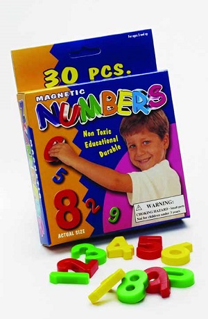 Letters and Numbers Reinforcer Bin - Magnetic Numbers