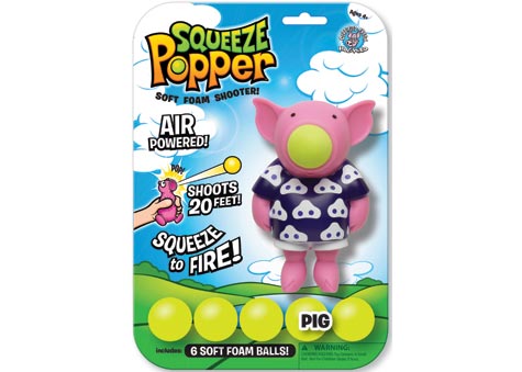 Squeeze Popper Soft Foam Shooter - Pig