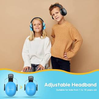 Noise Cancelling Headphones for Kids--Hearing Protection Safety Earmuffs--Aids Concentration