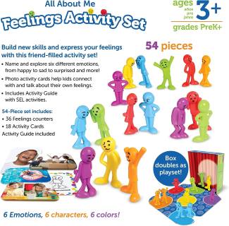 All About Me Feelings Activity Set-Early Math and Social Emotional Learning Skills