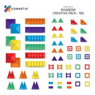 Connetix Rainbow Creative Pack-102 pieces