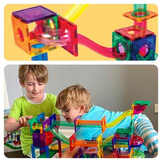 Magnetic Marble Run Set- 50 pieces