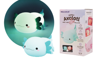 Happy Axolotl Night Light - Green